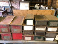 Qty of Metal Boxes. Stored near Gorleston, Norfolk. No VAT on this item.