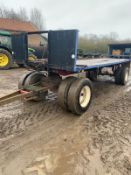 25ft Flat Straw Trailer. Stored near Bungay, Suffolk.