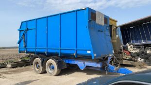 16 tonne bulk trailer,plain blue with no writing, air brakes, good condition.