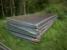 30 plus Heras Fence Panels (Damaged / Corroded). Stored near Beccles, Suffolk.