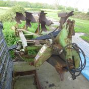 Dowdeswell 4f reversible plough, DP8B. Stored near Bungay, Suffolk.
