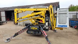 Tracked access platform italmec R14 hatza diesel engine or 110volt, 2008,