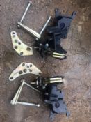 McConnell axle mounted hedgecutter brackets to fit New Holland TM190. Stored near Bungay, Suffolk.