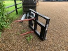 Bale Spike with Euro brackets. Stored near Laxfield, Suffolk.