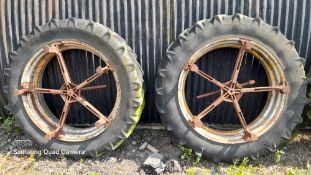 Bettison style dual wheels13.6 x 38. Stored near Eye, Suffolk.
