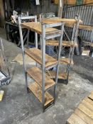 2 x Shelving units - 65cm x 130cm. Stored near Clenchwarton, Kings Lynn. No VAT on this lot.