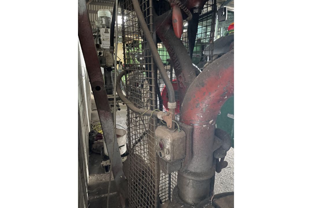 The Denbigh 3 phase Pillar Drill, belt driven, working order but belt slips, M66B, Serial Y33745, - Image 5 of 6