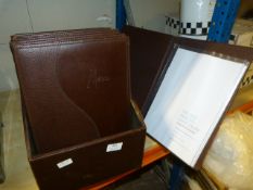 Box of Leatherette Menu Holders