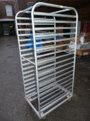 Bakery Tray Rack for Eighteen Trays