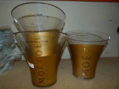 *3 Moet Champagne Buckets