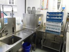 *Meiko Ecostar 545D Passthrough Dishwasher with Side Tables & Sink to include Pan & Pot Rinse & Cutl