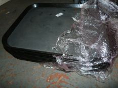 *Ten Black Plastic Trays