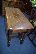 Victorian Oak Oval Drop Leaf Gate Leg Dining Table
