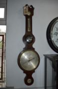 Victorian Banjo Barometer by Mangiacavalli London 1875