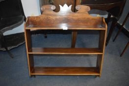 Mahogany Wall Mounted Book Shelves