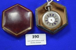 Silver Half Hunter Pocket Watch
