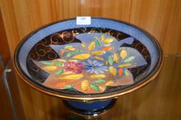 Large Belgium Ornate Ceramic Fruit Bowl by H. Bequet