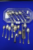Sixteen Hallmarked Sterling Silver Teaspoons