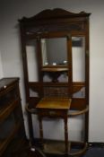 Edwardian Mahogany Hall Stand