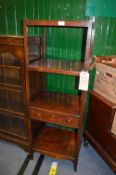Late Victorian Mahogany Four Shelf Etagere
