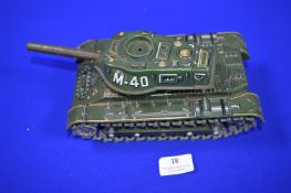 Tinplate M40 Tank by Modern Toys of Japan