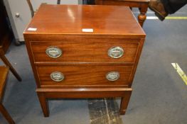 Edwardian Inlaid Mahogany Two Drawer Chest