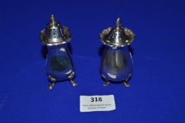 Hallmarked Sterling Silver Cruet Set