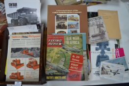 Vintage Bulldozer Catalogues plus Sailing and Flying Books & Ephemera