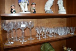 Cut Crystal Wine Glasses, Tumblers, etc.