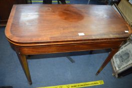 18th Century Inlaid Mahogany Gate Leg Table