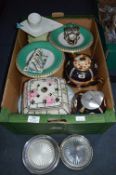 Decorative China, Rose Bowls, Cake Stands, Sandwich Plates, Teapots, etc.