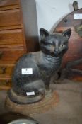 Victorian Cat Cast Iron Door Stop