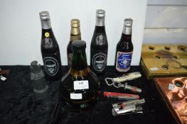 Commemorative Beer Bottles, Corkscrews, etc.