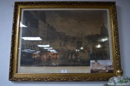 Framed 1784 Print - The Volunteers of Ireland after The Dublin Volunteers by Francis Weedley