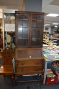 1930's Oak Bureau Bookcase