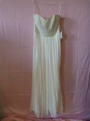 *Dessy Size: 12 Ivory Metal Dress