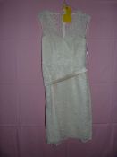 *Dessy Collection Vivian Diamond Ivory Dress Size: