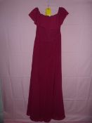 *Social Size: 12 Merlot Bridesmaid Dress