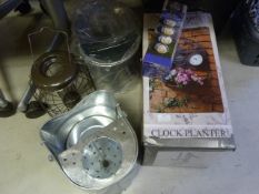 *Clock Planter, Birdfeeder, etc.