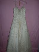 *Christine Dando Size: 12 Vanilla Wedding Dress