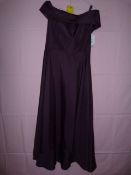 *Dessy Group Size: 8 Aubergine Dress