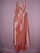 *Alfred Sung Size: 10 Apricot Full Length Dress