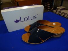 *Lotus Size: 5 Navy Patterned Shoes