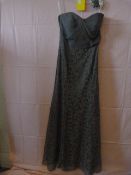 *Dessy Group Size: 8 Charcoal Grey Dress