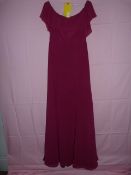*Social Size: 4 Merlot Bridesmaid Dress