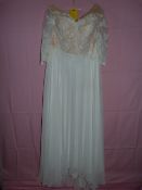 *Ivory & Nude Full Length Dress