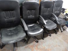 *Four Black Office Chairs