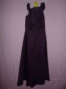 *Dessy Group Size: 8 Aubergine Dress
