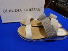 *Claudia Ghizzani Size: 38 Silver Shoes
