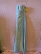 *Dessy Collection Size: M Aqua Strapless Dress